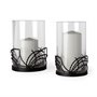 67872 - Cutlass I Set of Two Black Metal Base Table Candle Holders