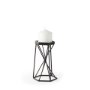 67886 - Sixx I Small Antiqued Metal Hexagonal Table Candle Holder 
