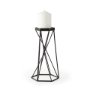67887 - Sixx II Large Antiqued Metal Hexagonal Table Candle Holder 