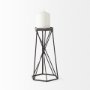 67887 - Sixx II Large Antiqued Metal Hexagonal Table Candle Holder 