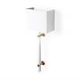 67943 - Cantabria 12x30 White Shade Brass/Acrylic Wall Sconce