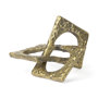 67808 - Delaunay I (Large) 10L X9W Gold Hammered Metal Interlinked Patterned