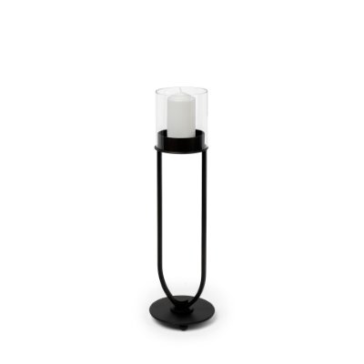 67811 - Salah I Small Black Iron Table Candle Holder 