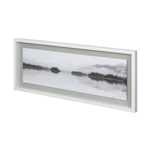 Lakeside Reflections-Fade by John Harper Hand Embellished Framed Art Photo Matted under Glass