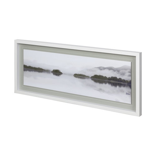 12062 - Lakeside Reflections-Fade by John Harper Hand Embellished Framed Art Photo Matted under Glass