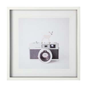 Deer & Vintage Camera by Susannah Tucker Photography a Framed Photo Art Print Matted under Glass