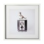 12079 - T-rex & Vintage Camera by Susannah Tucker Photography a Framed Photo Art Print Matted under Glass
