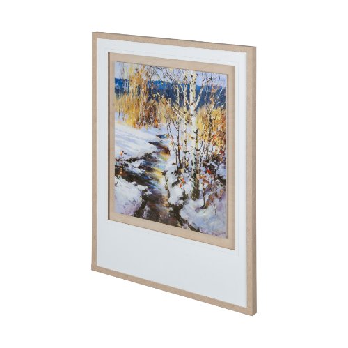 12099 - Back Country by Brent Heighton a Hand Embellished Textured Framed Art Print Matted under Glass