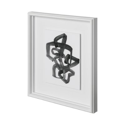 12154 - Expression 1 by Lora Gold a Hand Embellished Textured Framed Art Print Matted under Glass