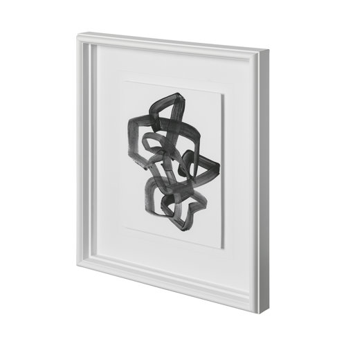12154 - Expression 1 by Lora Gold a Hand Embellished Textured Framed Art Print Matted under Glass