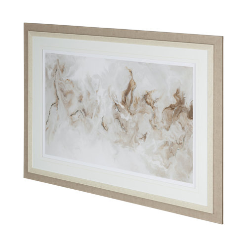 12185 - Surface by Corrie LaVelle a Hand Embellished Textured Framed Art Print Matted under Glass