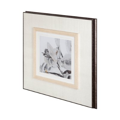 12218 - Blooming Opalescent I by Mercana Studio Hand Embellished Textured Framed Art Print Matted under Glas