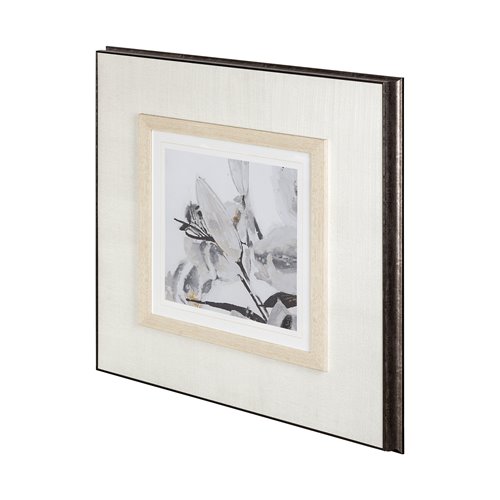 12218 - Blooming Opalescent I by Mercana Studio Hand Embellished Textured Framed Art Print Matted under Glas
