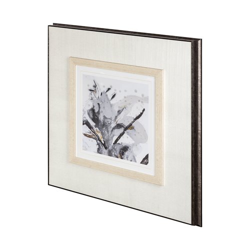 12219 - Blooming Opalescent II by Mercana Studio Hand Embellished Framed Art Print Matted under Glass