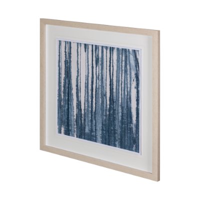 12285 - Indigo Muse I by Renee Stramel a Hand Embellished Framed Art Print Matted under Glass