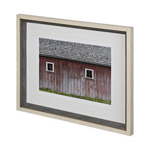 Barn Face by Nancy Crowell a Framed Photo Art Print Matted under Glass