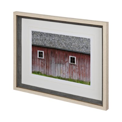 12298 - Barn Face by Nancy Crowell a Framed Photo Art Print Matted under Glass