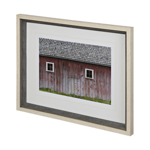 12298 - Barn Face by Nancy Crowell a Framed Photo Art Print Matted under Glass