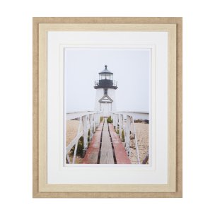 Brant Point Lighthouse by Mercana Studio a Framed Photo Art Print Matted under Glass