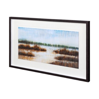 12376 - Early Morning Mist by Liz Jardine a Hand Embellished Textured Framed Art Print Matted under Glass