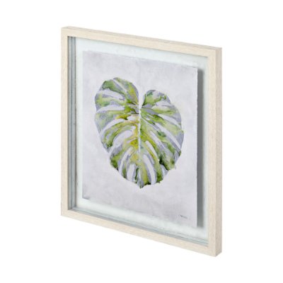 12396 - Fresh Unfolds I by Leah Rei a Hand Embellished Textured Framed Art Print Matted under Glass
