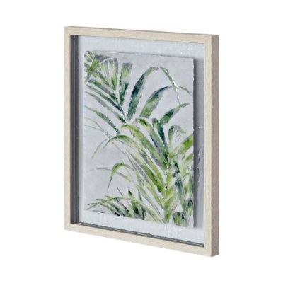 12397 - Fresh Unfolds II by Leah Rei a Hand Embellished Textured Framed Art Print Matted under Glass
