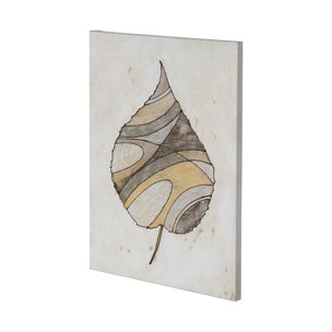 Leafy Patterns 1 by Filippo Ioco a Hand Embellished Textured Canvas