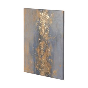 Concrete Gold 2 by Mercana Studio a Hand Embellished Textured Canvas