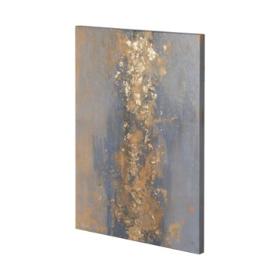 100993-L - Concrete Gold 2 by Mercana Studio a Hand Embellished Textured Canvas