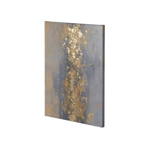 Concrete Gold 2 by Mercana Studio a Hand Embellished Textured Canvas
