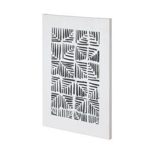 Squares by Mercana Studio a Hand Embellished Textured Canvas
