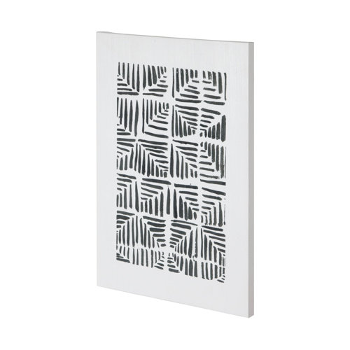 101002-L - Squares by Mercana Studio a Hand Embellished Textured Canvas