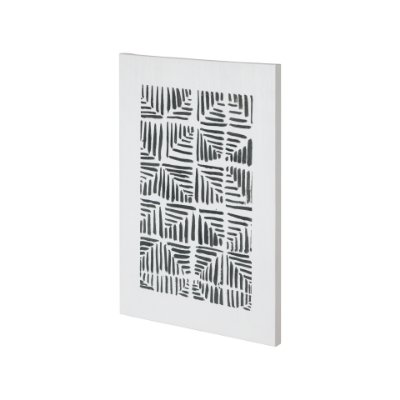 101002-S - Squares by Mercana Studio a Hand Embellished Textured Canvas