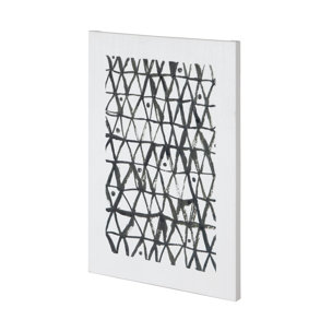 Triangles by Mercana Studio a Hand Embellished Textured Canvas