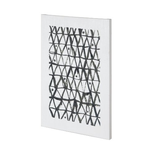 101006-L - Triangles by Mercana Studio a Hand Embellished Textured Canvas