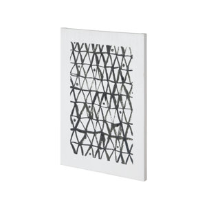 Triangles by Mercana Studio a Hand Embellished Textured Canvas