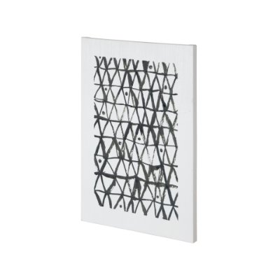 101006-S - Triangles by Mercana Studio a Hand Embellished Textured Canvas