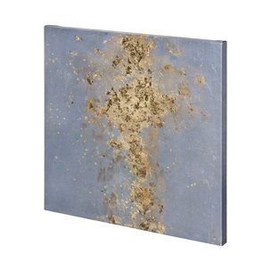 Concrete Gold 1 by Mercana Studio a Hand Embellished Textured Canvas