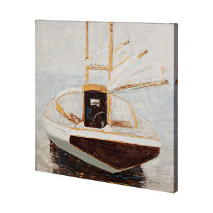 Home for the Night by Mercana Studio a Hand Embellished Textured Canvas