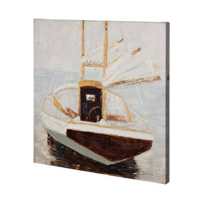 101016-L - Home for the Night by Mercana Studio a Hand Embellished Textured Canvas