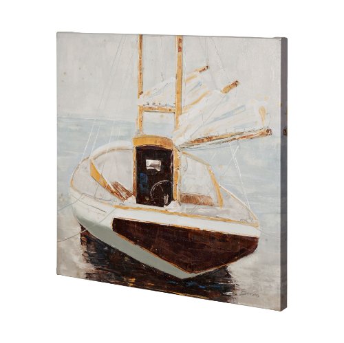 101016-L - Home for the Night by Mercana Studio a Hand Embellished Textured Canvas