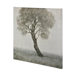 White Blossom Tree by Tim OToole a Hand Embellished Textured Canvas