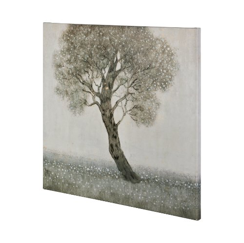 101020-L - White Blossom Tree by Tim OToole a Hand Embellished Textured Canvas