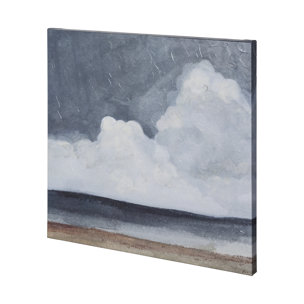 Cloud Landscape I by Emma Scarvey a Hand Embellished Textured Canvas