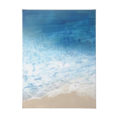 101079-L - Ebb & Flow I by Victoria Borges a Hand Embellished Textured Canvas