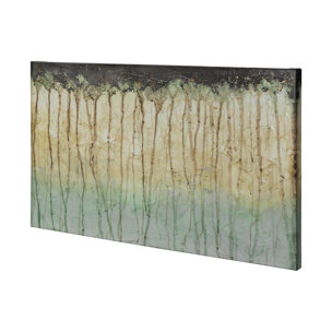 Treeline Light I by Jennifer Goldberger a Hand Embellished Textured Canvas