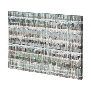 Drip Test 2 by Mercana Studio a Hand Embellished Textured Canvas