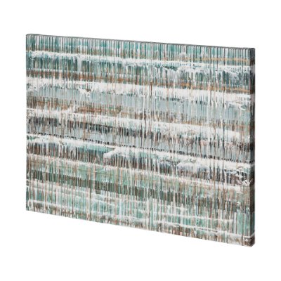 101114-L - Drip Test 2 by Mercana Studio a Hand Embellished Textured Canvas