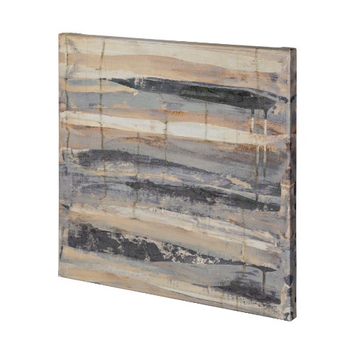101118-L - Alloy 1 by Mercana Studio a Hand Embellished Textured Canvas