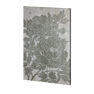 Blooming Peony I by Mercana Studio a Hand Embellished Textured Canvas